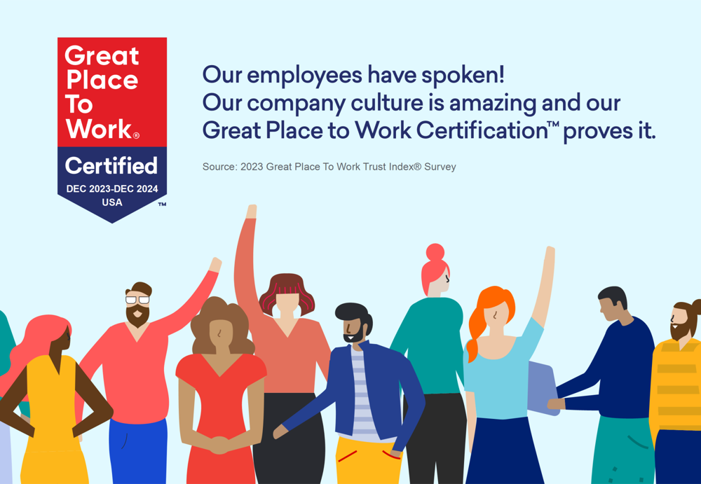 Hyniva is Officially a "Great Place to Work"!